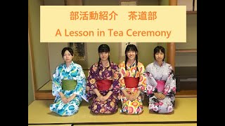 部活動紹介　茶道部