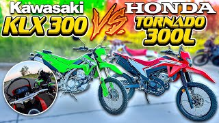 HONDA TORNADO VS KAWASAKI KLX 300