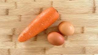 당근 1개와 계란 2개로 이렇게 해보세요!! 빵보다 맛있고 살도 쏙쏙 빠져요!! Super Delicious Carrot and Egg Recipe!!