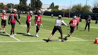 Brandon Aiyuk And 49ers Receivers Workout Before 49ers vs Jets