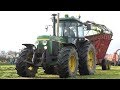 John Deere 4350 in The Field Making Silage w/ Taarup 602B Forage Harvester | Danish Agriculture