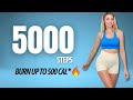5,000 Steps in 30 Min Indoor Walking Workout | Step Challenge With Cooldown