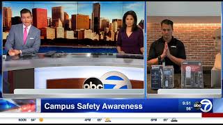 ABC 7 News Covers Campus Safety Tips and Products with David Nance
