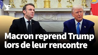 Macron reprend Trump sur l’aide européenne à l’Ukraine