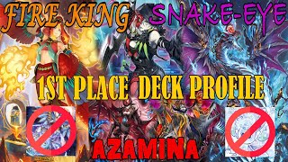 Yu-Gi-Oh! Fire King Snake-Eye Azamina 1st Place In-depth Deck Profile (Bonanza Celebration)