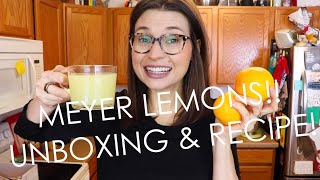 MEYER LEMON UNBOXING \u0026 DRINK RECIPE!