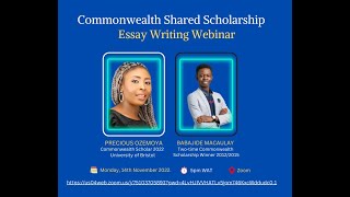 Winning the Commonwealth Shared Scholarship part 1