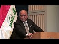 a conversation with iraq’s deputy prime minister and foreign minister fuad hussein