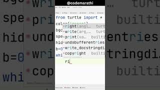 Corona is back 😱 | Drawing Coronavirus using Python turtle Module @codemarathi #shorts #Python