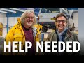 James May visits Richard Hammond's workshop to get help!