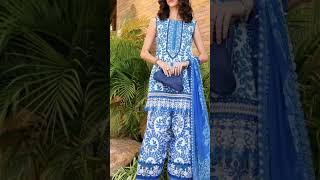 *printed lawn front with heavy embroidered spengle work.... #fashion #lawn #lawnembroidery