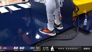 Anthony Davis SUFFERS SCARY Achilles INJURY After Colliding With Jokic | Nuggets vs. Lakers | NBA