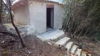 Minoan mountain house reconstruction, Crete 2014