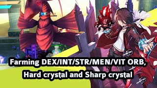 Farming dex/str/int/ hard crystal and sharp crystal | avabel lupinus [EN]