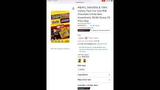 Chyyrp - $6.81 Amazon Deal 4/21/23, M\u0026Ms, Snickers and Twix, 30 oz #amazondeals #amazonfinds