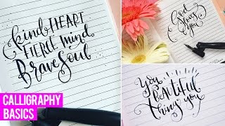 MODERN CALLIGRAPHY BASICS | BEST TOOLS \u0026 TIPS