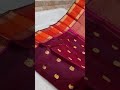 Kanchipuram 100% Pure Handwoven 2G Premium Quality All Over Buttas Korvai Pattern Silk Sarees