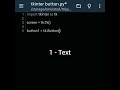Creating Button with Python Tkinter #shorts