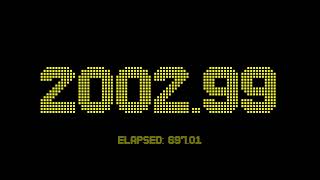 2700 seconds countdown timer with 2 fractional digits accuracy