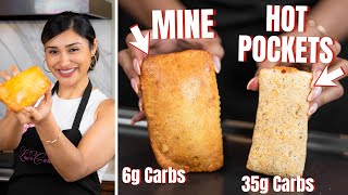 Keto Pizza! Low Carb Pizza Pocket vs. Hot Pocket! How To Make Keto Pizza Pocket