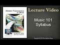 Music 101 Syllabus