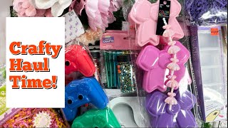 CRAFTY HAUL TIME! Hobby Lobby Clearance and NEW Spring Items PLUS a Little From Dollar Tree