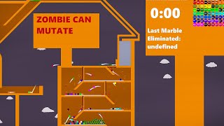 Zombie infection Marble Run Race in Algodoo - Thc Game Mobile