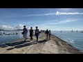 lyme regis full seafront tour of lyme regis dorset england with happy music