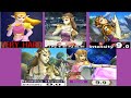 All Super Smash Bros. Classic Modes (Melee to Ultimate) with Zelda (Hardest Difficulty)