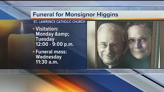 Monsignor Higgins' funeral arrangements
