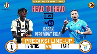 Jadwal Coppa Italia Malam ini - Perempat Final - JUVENTUS vs LAZIO - Head to Head & Prediksi Line Up