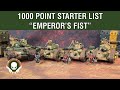 List Review: Emperor's Fist Armoured Company - 1000 Point Starter List