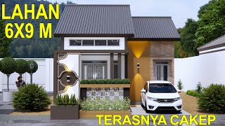 Rumah 6x9 Meter | Cakep Terasnya, Asri Rumahnya | Banyak Bukaan Cahaya Dan Udara