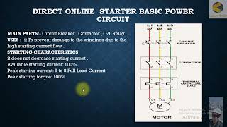 7 Direct Online Start Circuit Diagram and components