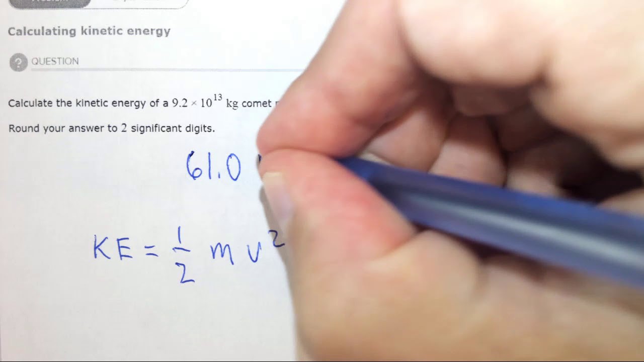 7.1b Calculating Kinetic Energy - YouTube