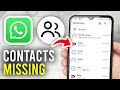 Fix WhatsApp Not Showing Contacts Names On Android - Full Guide