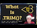 What is .trim() String Method? | JavaScript in LESS-THAN 3 Minutes | Beginner JavaScript Series