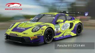 ck-modelcars-video: Porsche 911 GT3 R #91, ADAC GT Masters 2023, Gehrsitz, Müller, Ixo