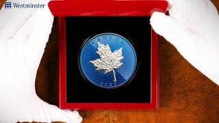 UNBOXING the Canada 2022 Blue Rhodium 5oz Maple Leaf Coin