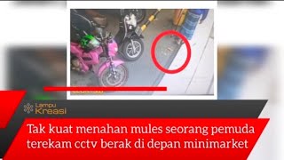 Seorang Pemuda Berak di Depan Minimarket