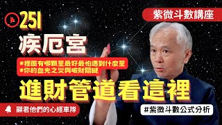 【紫微斗數】疾厄宮！裡面有哪顆星最好！進財管道看這裡！最怕遇到什麼星？你的血光之災與破財關鍵！紫微斗數命盤完整分析！EP.251－顯君他們的心經車隊【CC字幕】