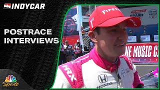 IndyCar Series POSTRACE INTERVIEWS: Music City Grand Prix | 8/6/23 | Motorsports on NBC