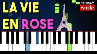 Edith Piaf - La vie en rose - Piano Tutorial FACILE