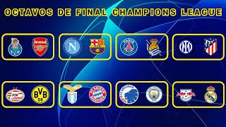 ASÍ se JUGARÁN los OCTAVOS DE FINAL de la UEFA CHAMPIONS LEAGUE 2023/2024