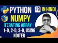 NumPy Array Iterating || nditer 2D & 3D || Complete Python Numpy Tutorial in Hindi (with Notes) #9