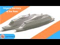 Origami Paper Harmony of the Seas Cruise Ship Waterline Model | Legend Origami