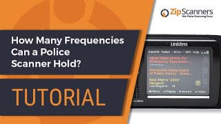 How Many Frequencies Can a Police Scanner Hold? | Tutorial