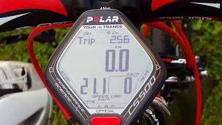 [4K] POLAR CS500 Tour De France Features \u0026 Overview  Road Bike [Cateye Strada Replacement]