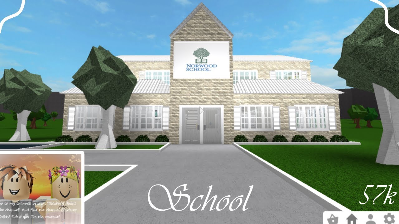 School 57k | Speedbuild | ROBLOX Bloxburg - YouTube