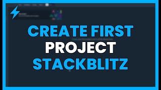 CREATE your FIRST PROJECT on STACKBLITZ STEP by STEP